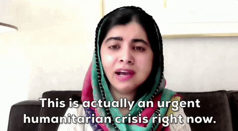 Malala Yousafzai Afghanistan GIF by GIPHY News - Find & Share on GIPHY