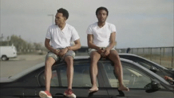chilling donald glover GIF