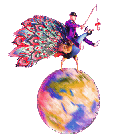 Dr Peacock Hardcore Sticker by DVTD MGMT