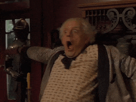 Doc Brown Gasp GIF by Back to the Future Trilogy