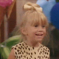 Excited Michelle Tanner GIF