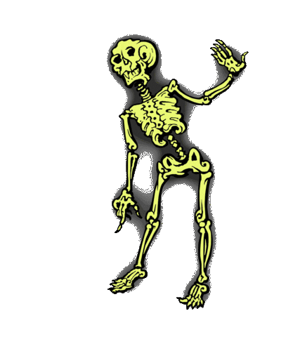 Halloween Skeleton Sticker by McMenamins
