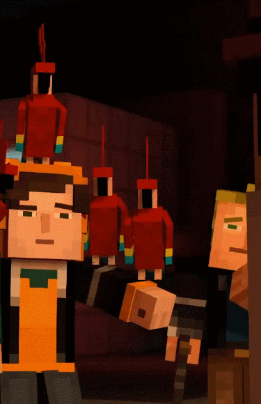 Minecraft Story Mode Parrot GIF