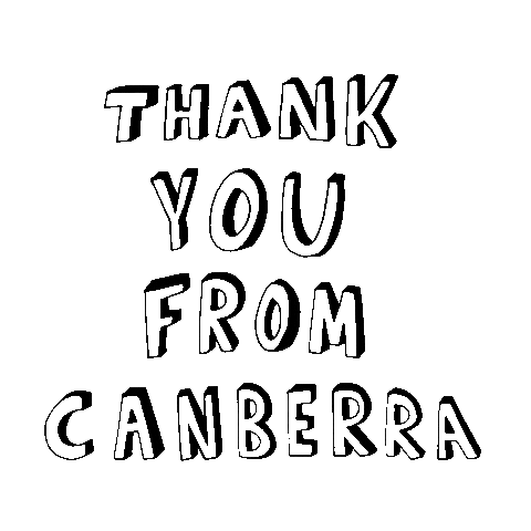 Thanks Thank You Sticker by VisitCanberra