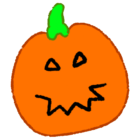 Halloween Pumpkin Sticker by Katie Jones