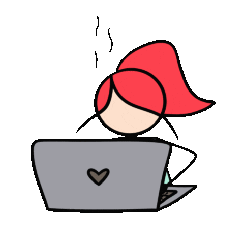 Computer Working Sticker