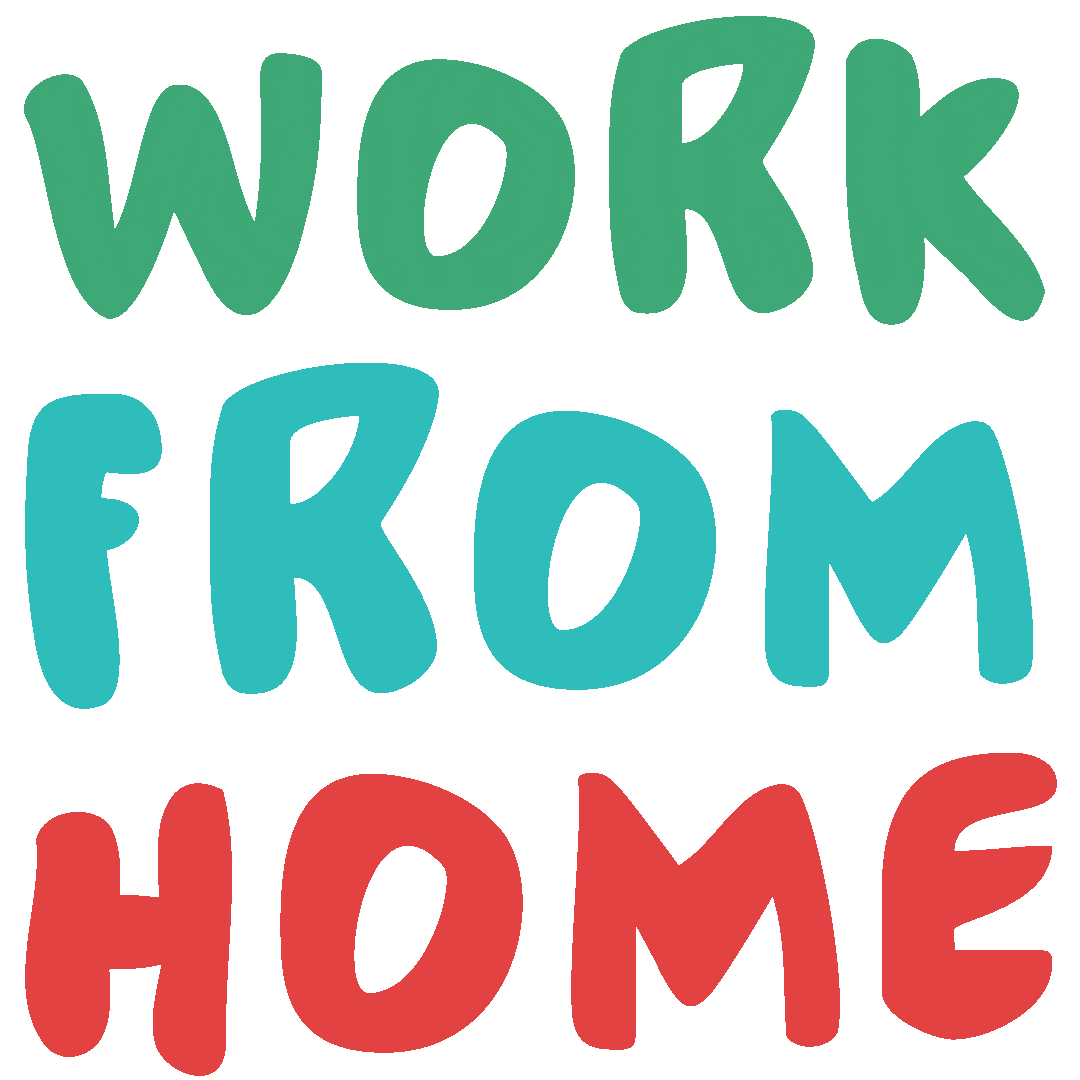Work From Home Quarantine Sticker by . A R C O .