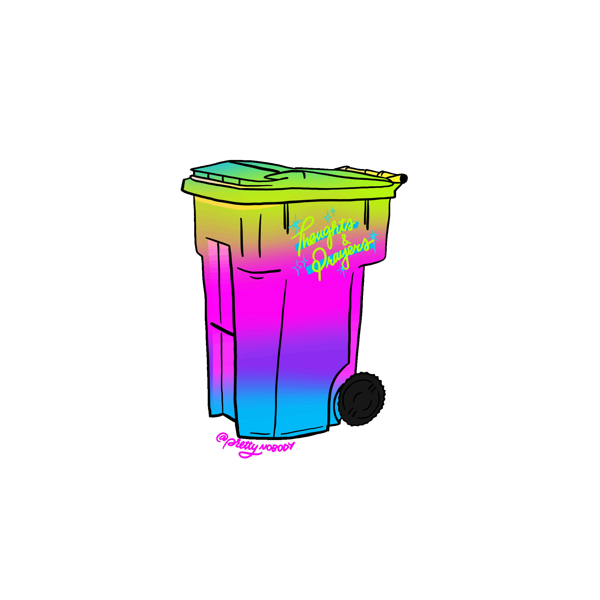 Rainbow Trash Sticker for iOS & Android | GIPHY