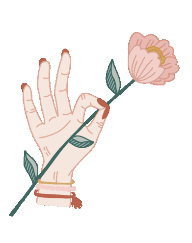 illustration flower sticker by frost design co for ios