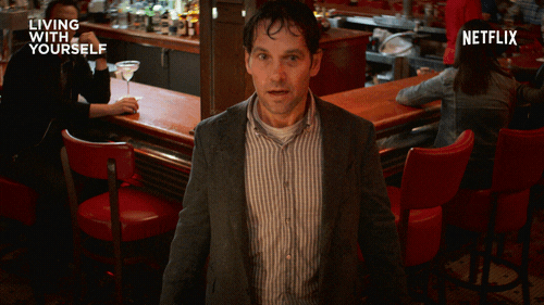 Image result for paul rudd living with yourself gif