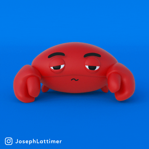 Sick Crab GIF by Joseph Lattimer