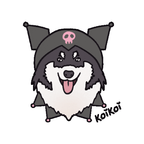 Kuromi Koikoi Sticker by Karen Toyoshima