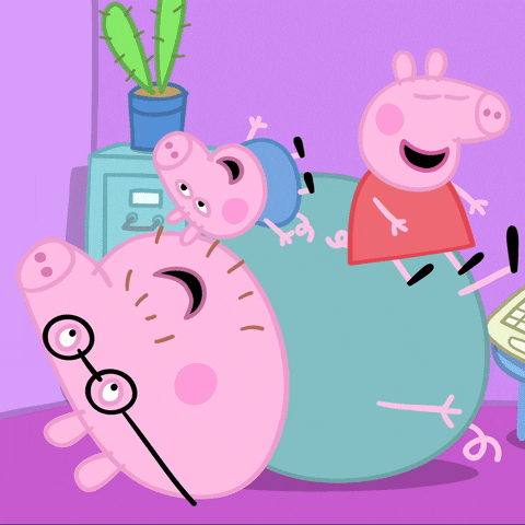 Happy Daddy Pig GIF by Peppa Pig