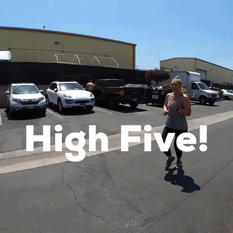 High Five Run GIF by CrossFit TurnPoint