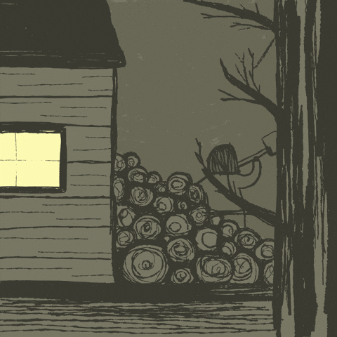Log Cabin Motivation GIF