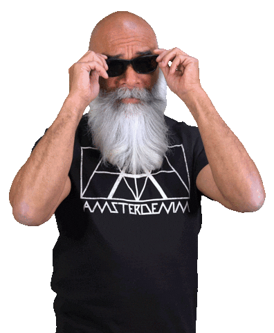 Old Man Sunglasses Sticker by Amsterdenim