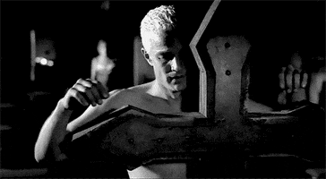 burning black and white GIF