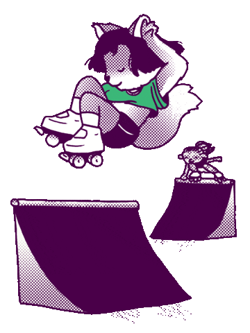 Roller Skate Vibes Sticker