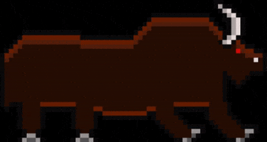 tokyolovehotels pixel animal running bull GIF