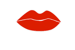 Lips Yes Sticker by Katy Beveridge