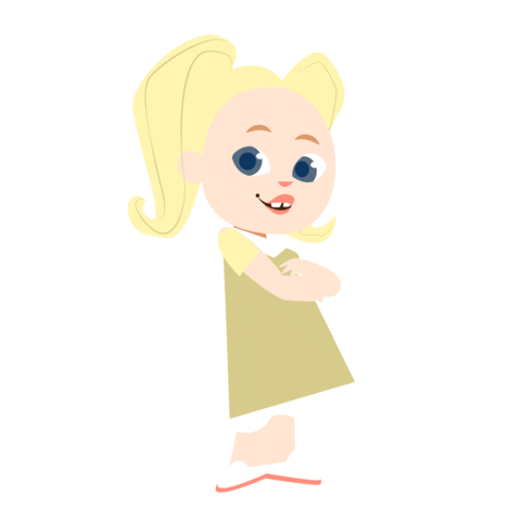 Girl Sticker by Shoppyland