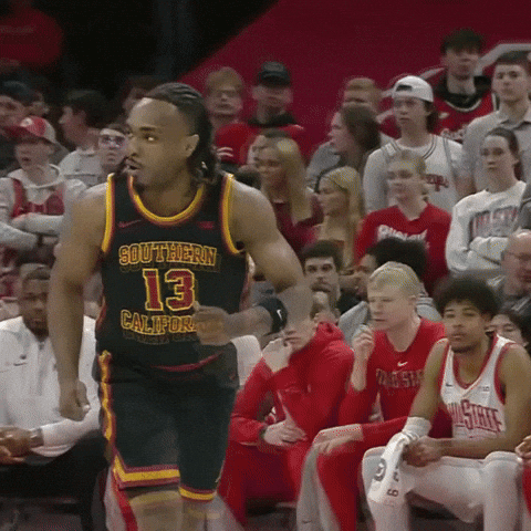 Basketball Hoops GIF by USC Trojans