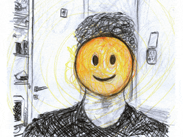 Happy Self-Portrait GIF by Arielgif