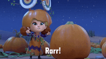 Scaring Trick Or Treat GIF by Dino Ranch