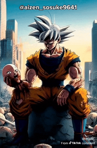 One Punch Man Goku Meme GIF