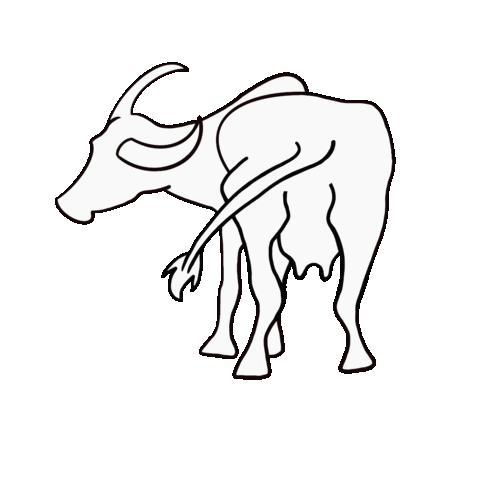 Water Buffalo Logo Sticker by bundoqs