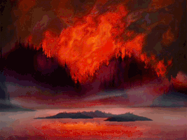 forest fire GIF
