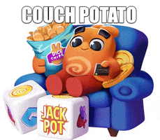 Tired Couch Potato GIF by Dice Dreams