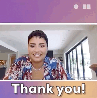 Demi Lovato Thank You GIF by Audacy