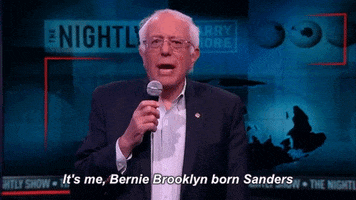 Bernie Sanders Intro GIF by The Nightly Show