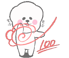 犬 Bichon Sticker
