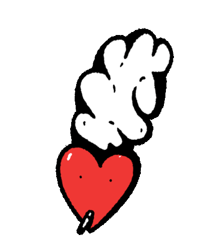 Heart Love Sticker by nicemusicdude