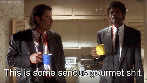 pulp fiction coffee GIF by The Good Films