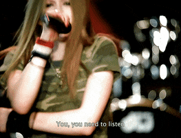 You Need To Listen Let Go GIF by Avril Lavigne