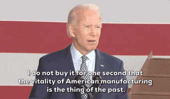 Joe Biden Manufacturing GIF by Election 2020