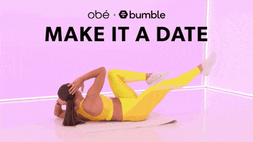 Date Bumble GIF by obé Fitness