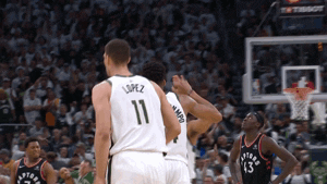 high five well done GIF by NBA