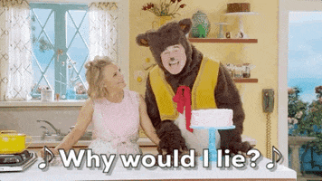 why would i lie bear GIF by truTV’s At Home with Amy Sedaris