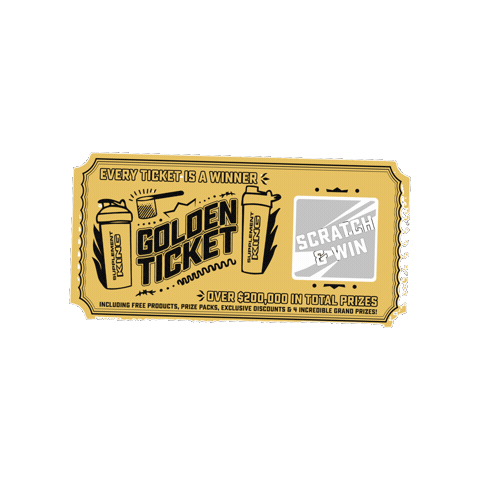Goldenticket Sticker by Supplement King