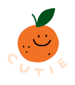 Orange Cutie Sticker