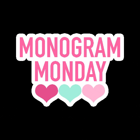 Monday Style GIF by UnitedMonograms