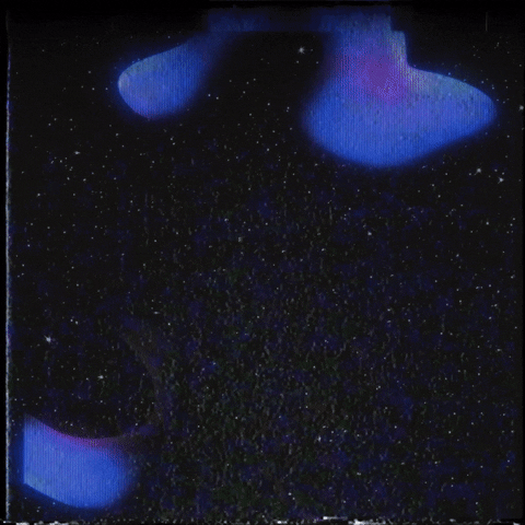RobertSurname glitch blue space vhs GIF