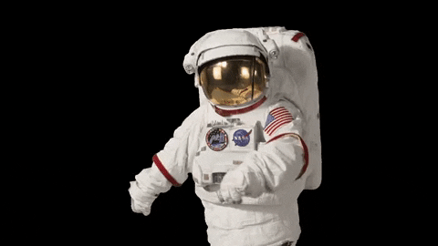 Outer Space Happy Dance GIF by NASA (GIF Image)