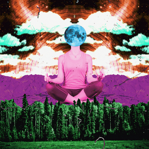 Yoga Floating GIF by psychdre