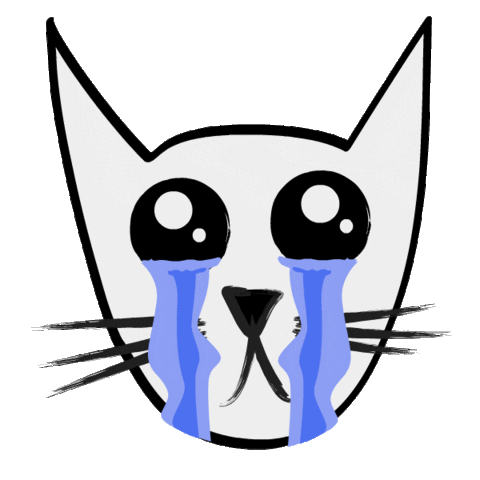 Cat Crying Sticker