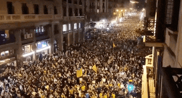 barcelona catalan protests GIF